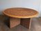 Wood Round Coffee Table in the style of Audoux Minet, Image 2