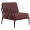 Ribbons Burgundy Right Modular Sofa by Mowee, Set of 3 1