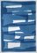 Diptyque en Papier Déchiré Blanc et Bleu, 2022, Monotype 3