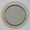 Mid-Century Swedish Sculptural Round Wall Mirror in Brass, 1950s 10