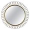 Mid-Century Swedish Sculptural Round Wall Mirror in Brass, 1950s, Image 1