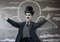 Orest Hrytsak, Charlie Chaplin, 2019, Tecnica mista su tela, Immagine 2