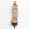 Traditional Plaster Virgin Figure with Wooden Altar, 1950s 14