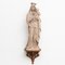 Traditionelle Jungfrau Figur aus Gips mit Holzaltar, 1950er 14