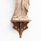 Traditional Plaster Virgin Figure with Wooden Altar, 1950s, Image 6