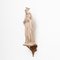 Traditionelle Jungfrau Figur aus Gips mit Holzaltar, 1950er 4