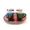 Set de Café par Ceramiche Lega, Set de 4 1