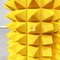 Italienisches Postmodernes Zylinderförmiges Totem mit Gelben Schaumstoff Pyramiden, 2000er 7