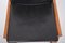 Afra & Tobia Scarpa zugeschriebene Esszimmerstühle aus schwarzem Leder, 1970er, 2er Set 17
