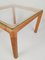 Tavolino da caffè Mid-Century in vimini, canna e vetro, anni '70, Immagine 7