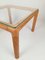 Tavolino da caffè Mid-Century in vimini, canna e vetro, anni '70, Immagine 10