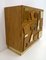 Brutalist Chest of Drawers in Italian Ash and Brass, 1990, Set of 2, Image 9