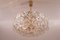 Lámpara de araña con cristales hexagonales de Kinkeldey, años 60, Imagen 3