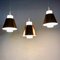 Glass and Copper P100 Pendant Lights by Staff, Set of 3 12
