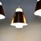 Lampes à Suspension P100 en Verre et Cuivre par Staff, Set de 3 14