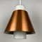 Glass and Copper P100 Pendant Lights by Staff, Set of 3 4