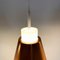 Glass and Copper P100 Pendant Lights by Staff, Set of 3 15