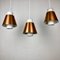 Glass and Copper P100 Pendant Lights by Staff, Set of 3, Image 3