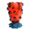 Jarrón Nugget en rojo claro y azul claro claro de Gaetano Pesce para Fish Design, Imagen 1
