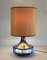 Large Italian Table Lamp with Hammered Glasses, 1970s 3