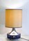 Large Italian Table Lamp with Hammered Glasses, 1970s, Image 2