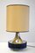 Large Italian Table Lamp with Hammered Glasses, 1970s 1
