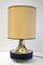 Large Italian Table Lamp with Hammered Glasses, 1970s, Image 1