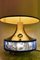 Große italienische Tischlampe mit gehämmerten Gläsern, 1970er 5