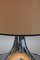 Large Italian Table Lamp with Hammered Glasses, 1970s 9