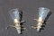 Brass and Murano Glass Wall Lamps, Italy, 1970s, Set of 2, Image 1