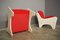 Fauteuils Rouges, 1970, Set de 2 3