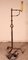 Wrought Iron Candleholder with Goatskin Lampshade 10