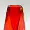 Large Mid-Century Sommerso Murano Glass Vase attributed to Flavio Poli for Alessandro Mandruzzato, Italy, 1960s 3