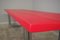 Craft Tisch aus gebürstetem Rot, 2000er 10