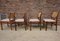 Cane and Teak Dining Chairs by Dutch Topform, 1960s, Set of 5 15
