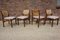 Cane and Teak Dining Chairs by Dutch Topform, 1960s, Set of 5 1