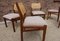 Cane and Teak Dining Chairs by Dutch Topform, 1960s, Set of 5 3