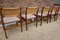 Cane and Teak Dining Chairs by Dutch Topform, 1960s, Set of 5 18