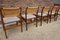 Chaises de Salle à Manger en Jonc et Teck par Topform, Pays-Bas, 1960s, Set de 5 18