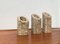 Vintage Postmodern Brutalist Candle Holders in Stone, 1980s, Set of 3, Image 28