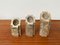 Vintage Postmodern Brutalist Candle Holders in Stone, 1980s, Set of 3 13