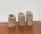 Vintage Postmodern Brutalist Candle Holders in Stone, 1980s, Set of 3, Image 8