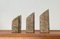 Vintage Postmodern Brutalist Candle Holders in Stone, 1980s, Set of 3, Image 4