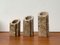 Vintage Postmodern Brutalist Candle Holders in Stone, 1980s, Set of 3 18