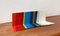 Mid-Century German Minimalist Colorful Metal Bookends from Soennecken, 1960s, Set of 16, Image 1