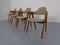 Compass Chairs in Teak by Kai Kristiansen for Sva Mobler, 1960s, Set of 4, Image 3