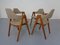 Compass Chairs in Teak by Kai Kristiansen for Sva Mobler, 1960s, Set of 4 7