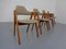 Compass Chairs in Teak by Kai Kristiansen for Sva Mobler, 1960s, Set of 4 2