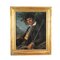 Artista italiano, ritratto maschile, XIX secolo, olio su tela, Immagine 1