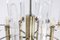 Brass, Chrome and Crystal Chandelier by Gaetano Sciolari, 1970s 10